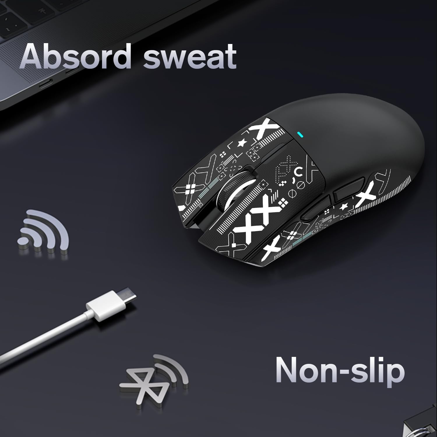 Amazon.com: ATTACK SHARK Mouse Anti-Slip Grip Tape for Superlight